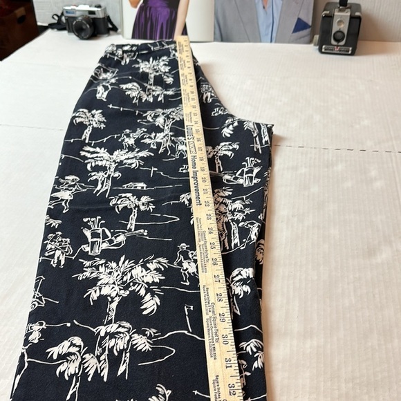 90s Talbots Palm Springs Pants 100% Cotton Resort Golf Coastal Grandmillennial - Picture 11 of 14